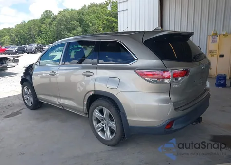 2014 Toyota Highlander Limited V6 z USA, uszkodzony, nr VIN 5TDDKRFH8ES009692